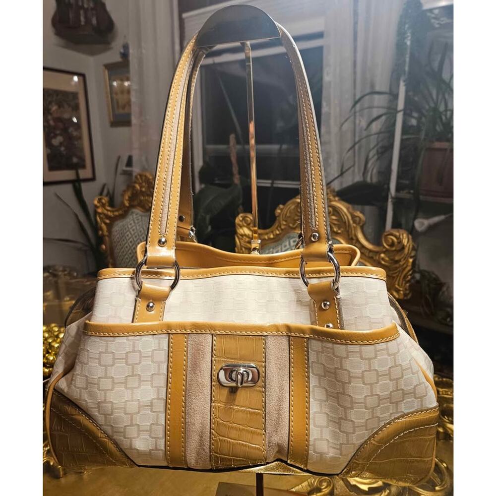 Nine West Structured Tan Satchel – Super Organized & Stylish